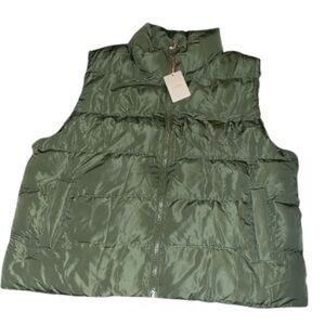 Entro Olive Puffer Vest